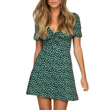 Load image into Gallery viewer, 2019 Womens Summer Mini Dress Ladies Short Sleeve Bodycon the dress Beach Party Dot Sundress robe femme women dress woman cloth